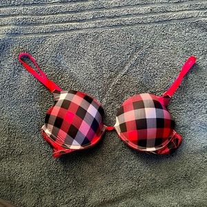 Victoria secret red plaid bra
